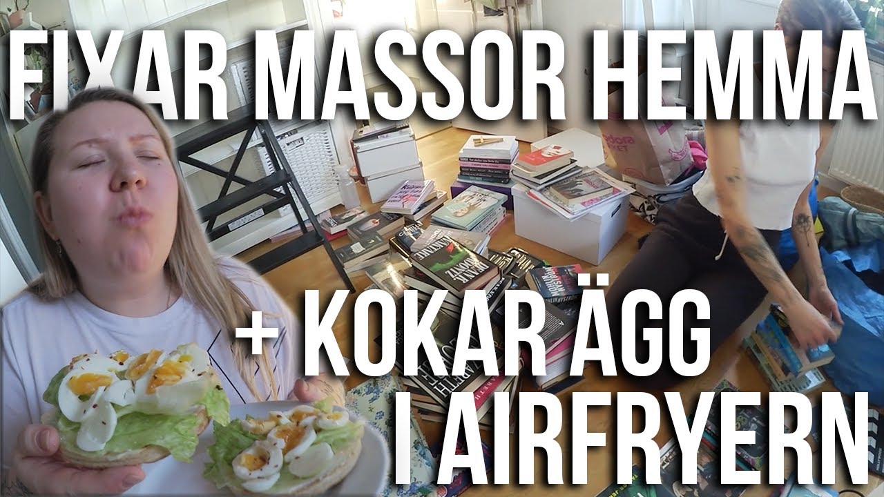 Hemmafix och koka ägg i airfryer | vlogg