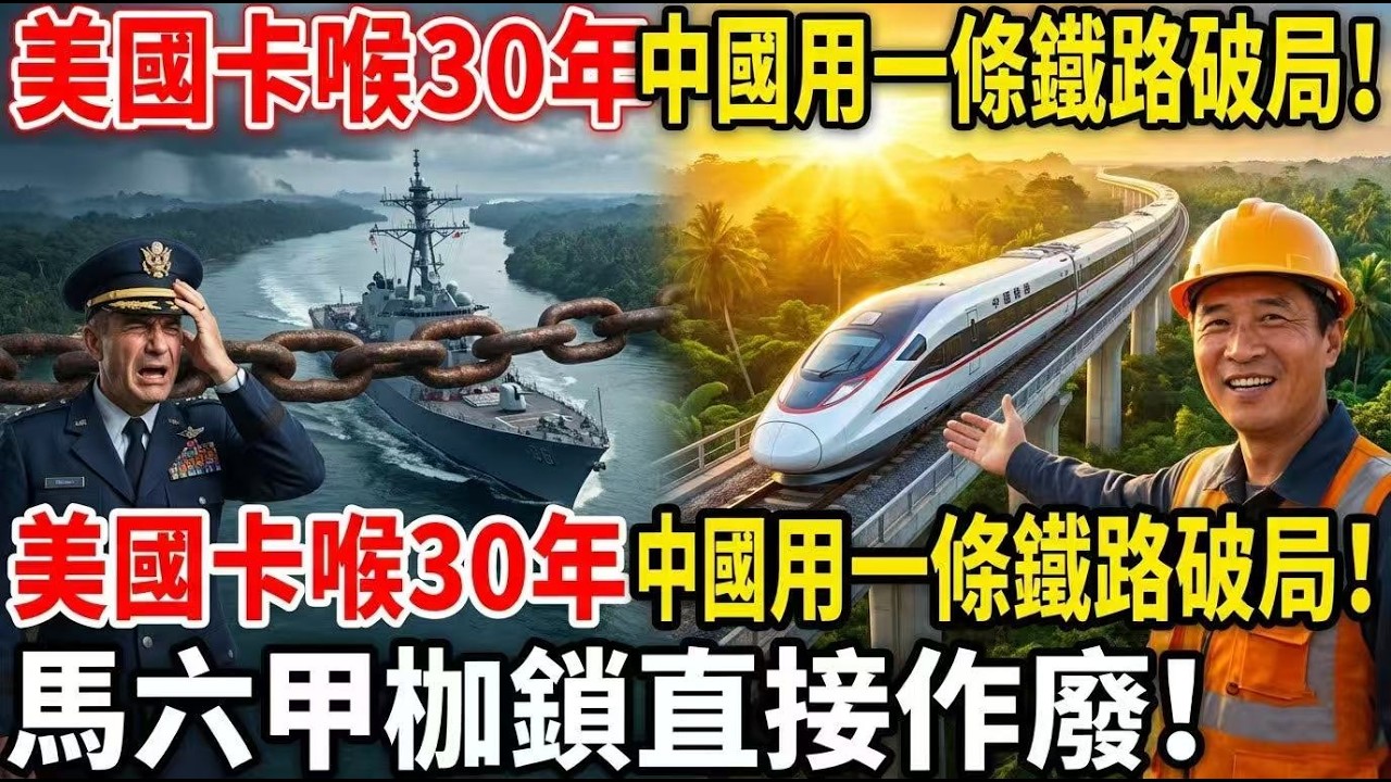 美國卡喉30年，中國用一條鐵路破局！馬六甲枷鎖直接作廢