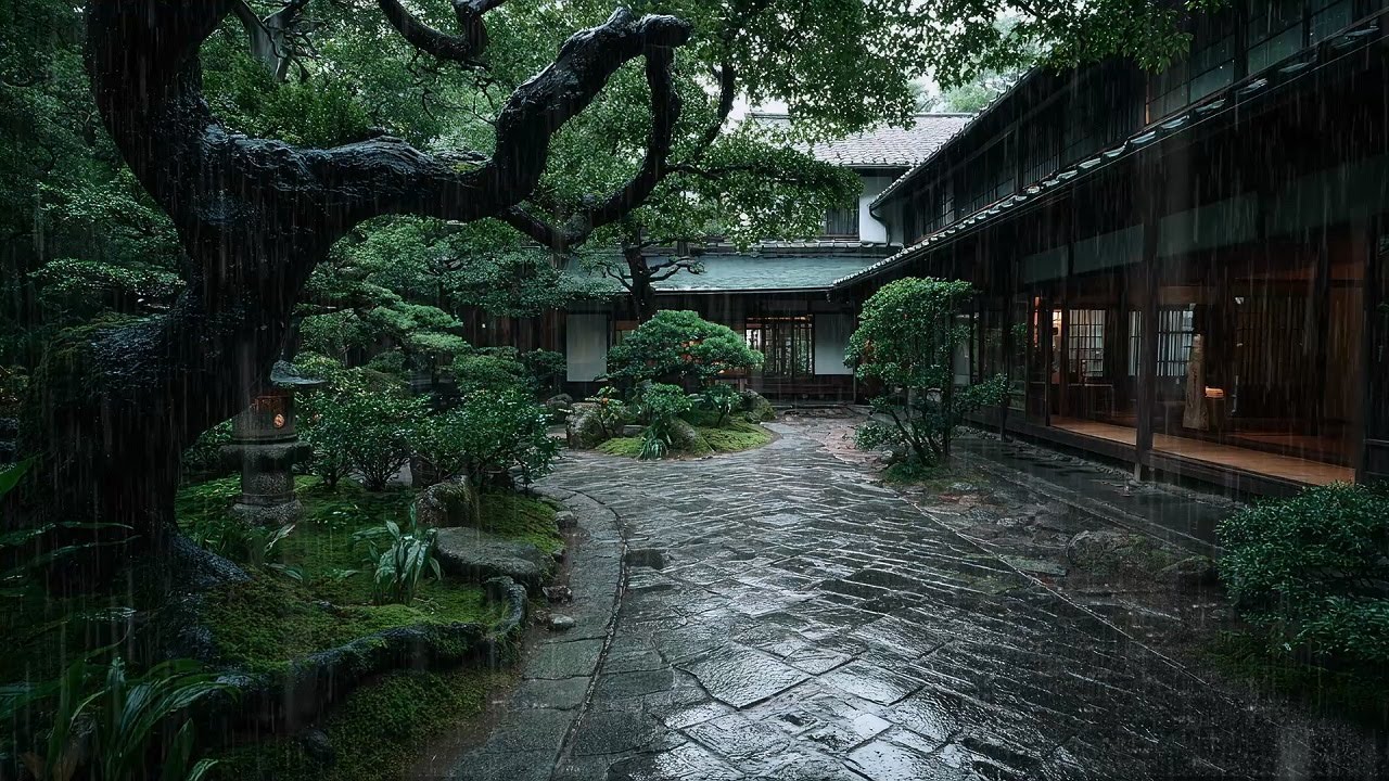 All Night Rain Sounds for Peaceful Deep Sleep