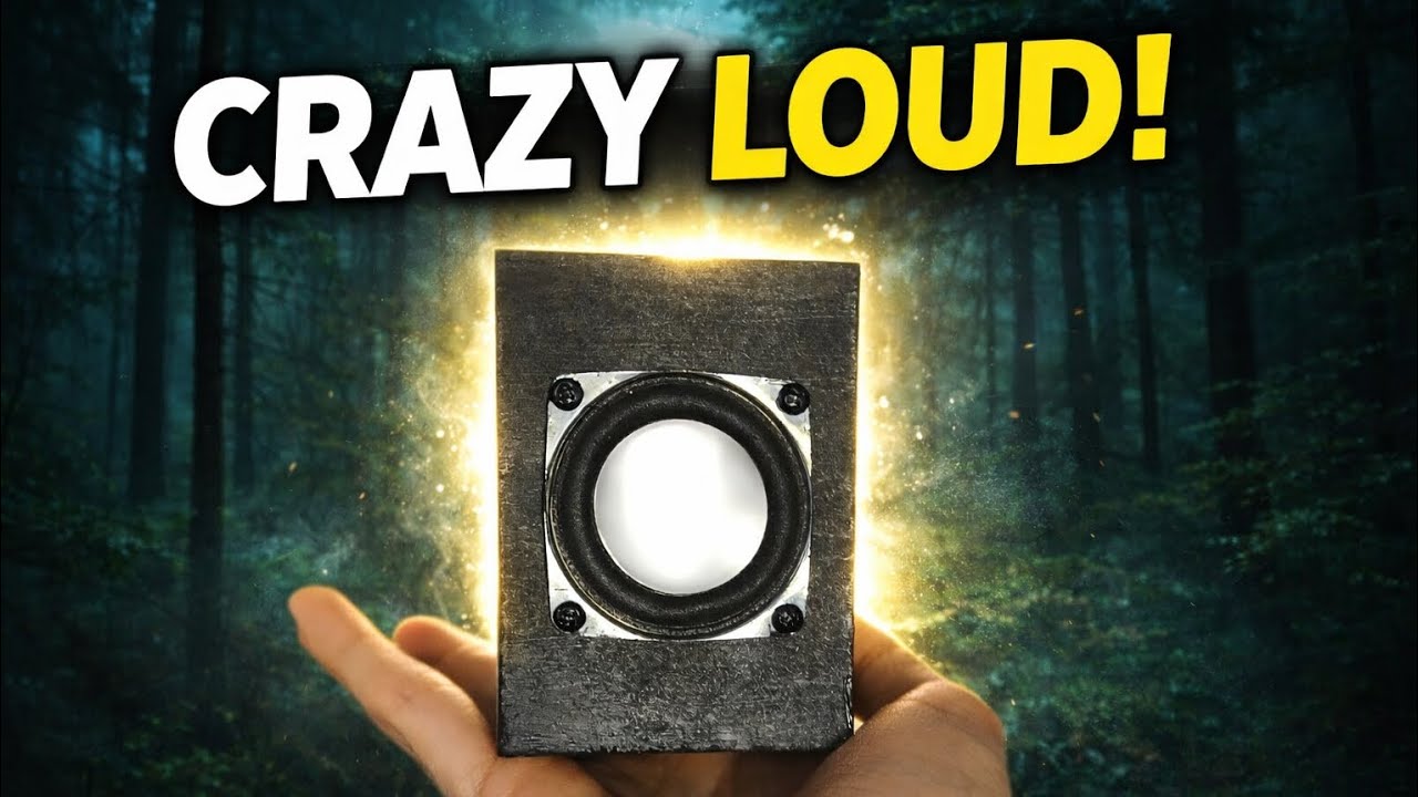 I built a small speaker that's incredibly loud.