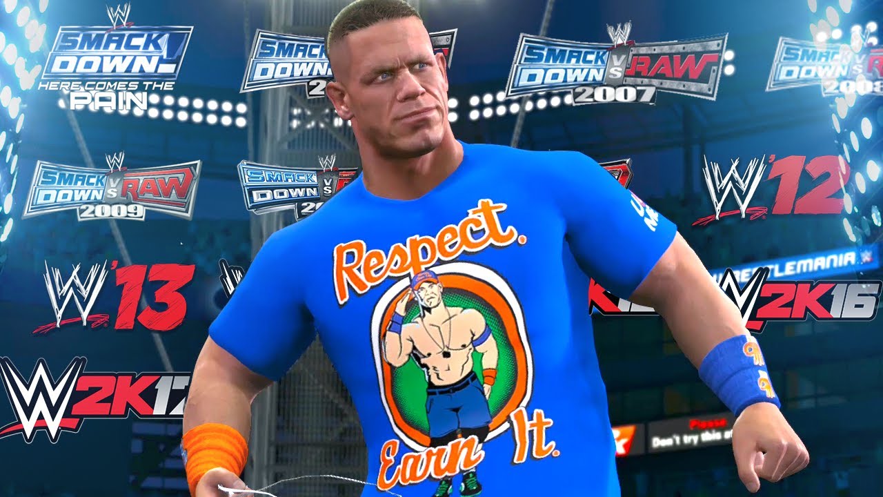 A visual History of JOHN CENA in WWE Games
