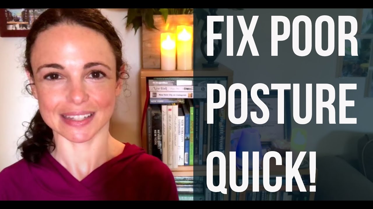 How to fix poor posture in 4 minutes!