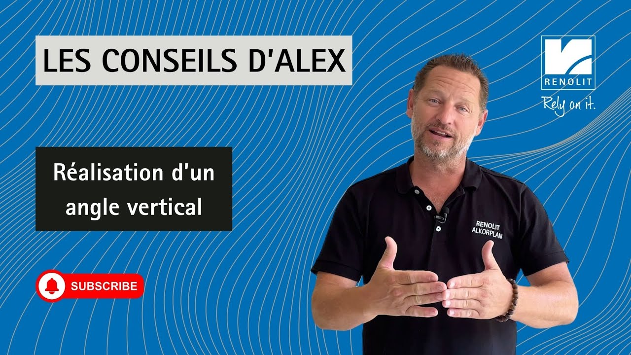 Réalisation d'un angle vertical