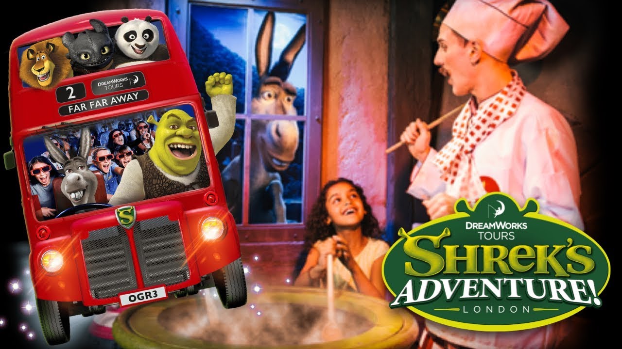 Shreks Adventure London. Complete Walk Through of Attraction