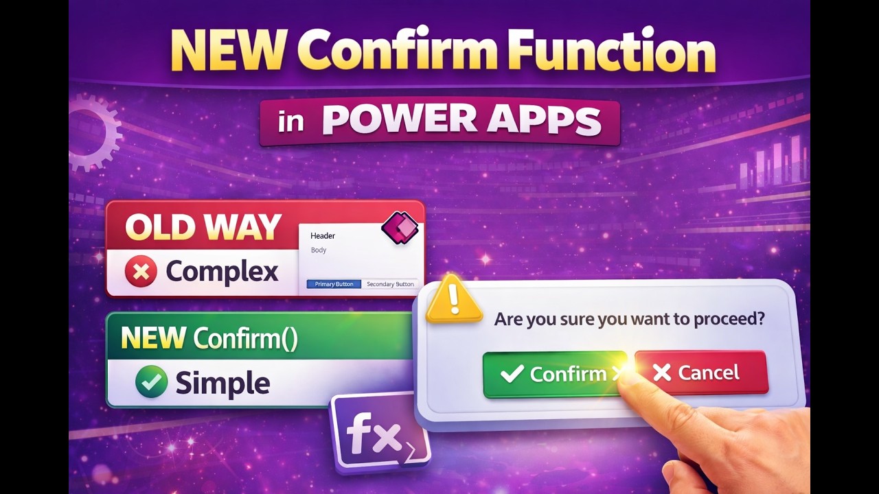 Microsoft Killed Custom Dialog Box - NEW Confirm() Function in Power Apps | OLD Way ❌ vs NEW Way ✅