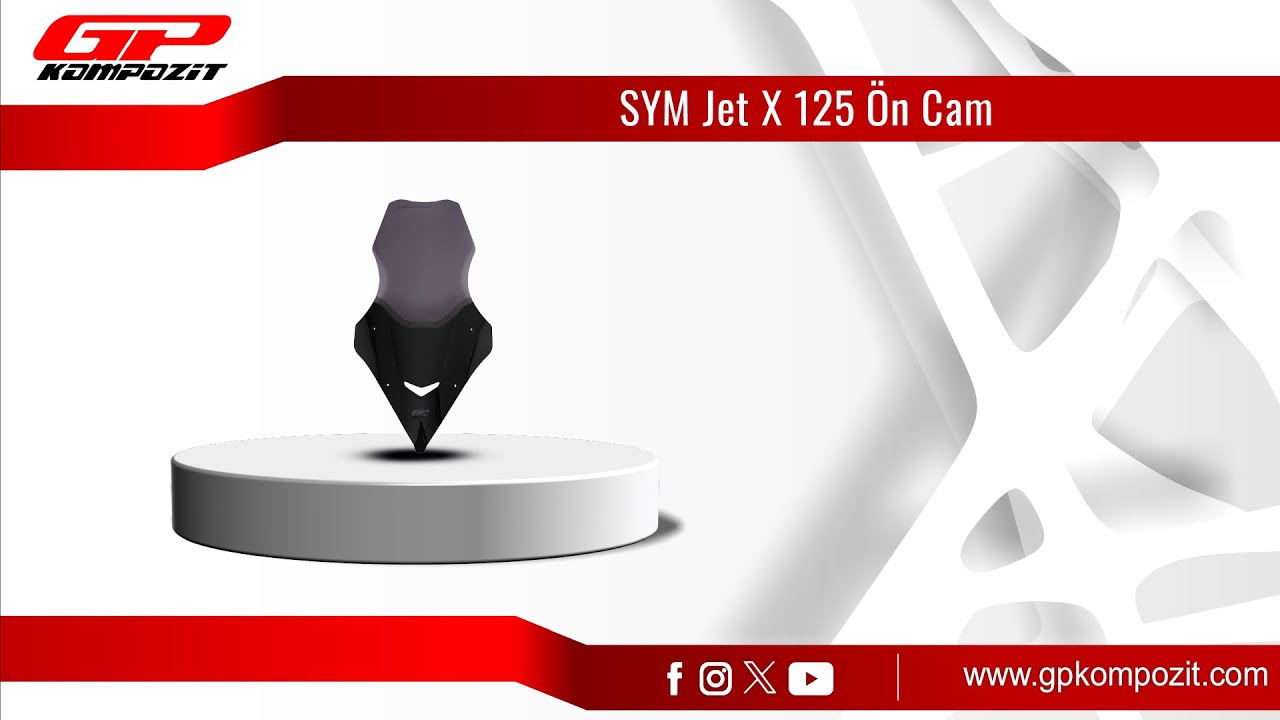 GP Kompozit SYM Jet X 125 Uyumlu Ön Cam Montajı