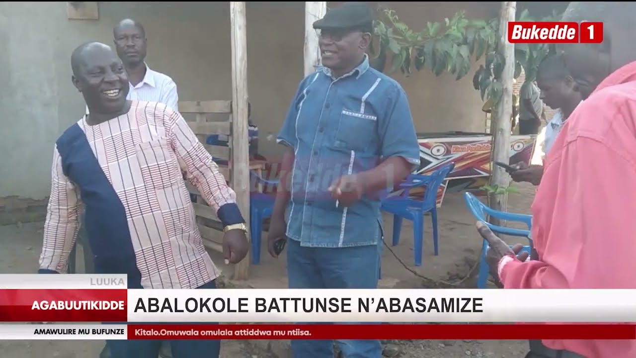 Agabuutikidde: Abalokole battunse n'abasamize, babalumiriza okubookeza amasabo.