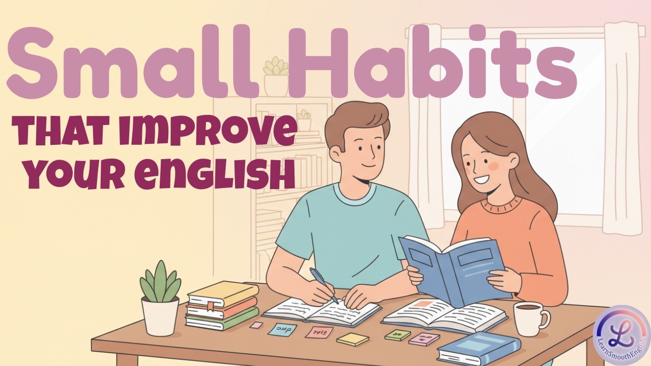 Small habits to learn English | A1 beginner | English podcast with James and Emma
