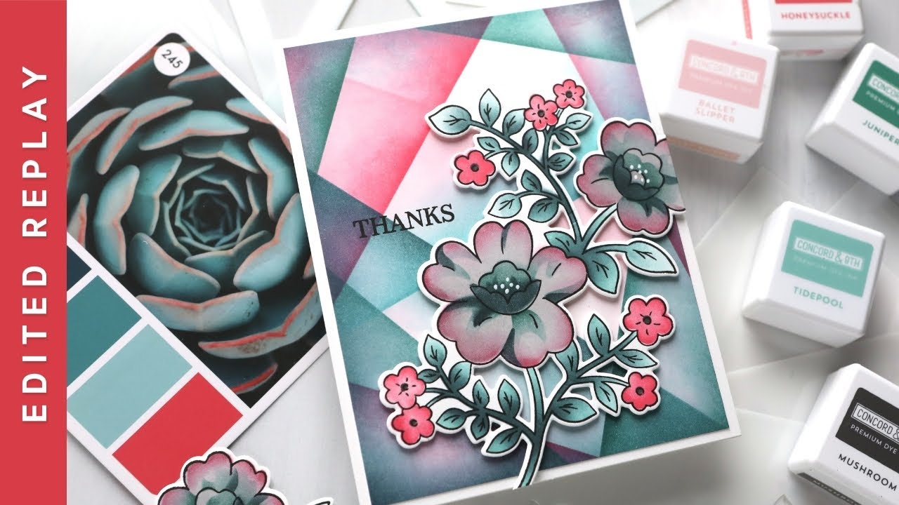 🔴 EDITED REPLAY - Creating with the latest from PinkFresh (Stencils & Stamps)