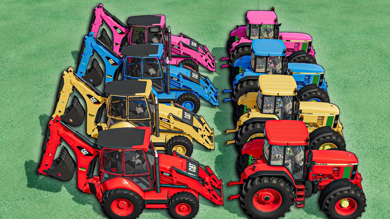 Transport Of Colors - WOW LOAD Work with Mini TRACTORS | Farming Simulator 22