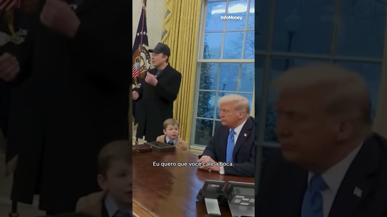 IMAGENS: Filho de Musk diz para Trump 