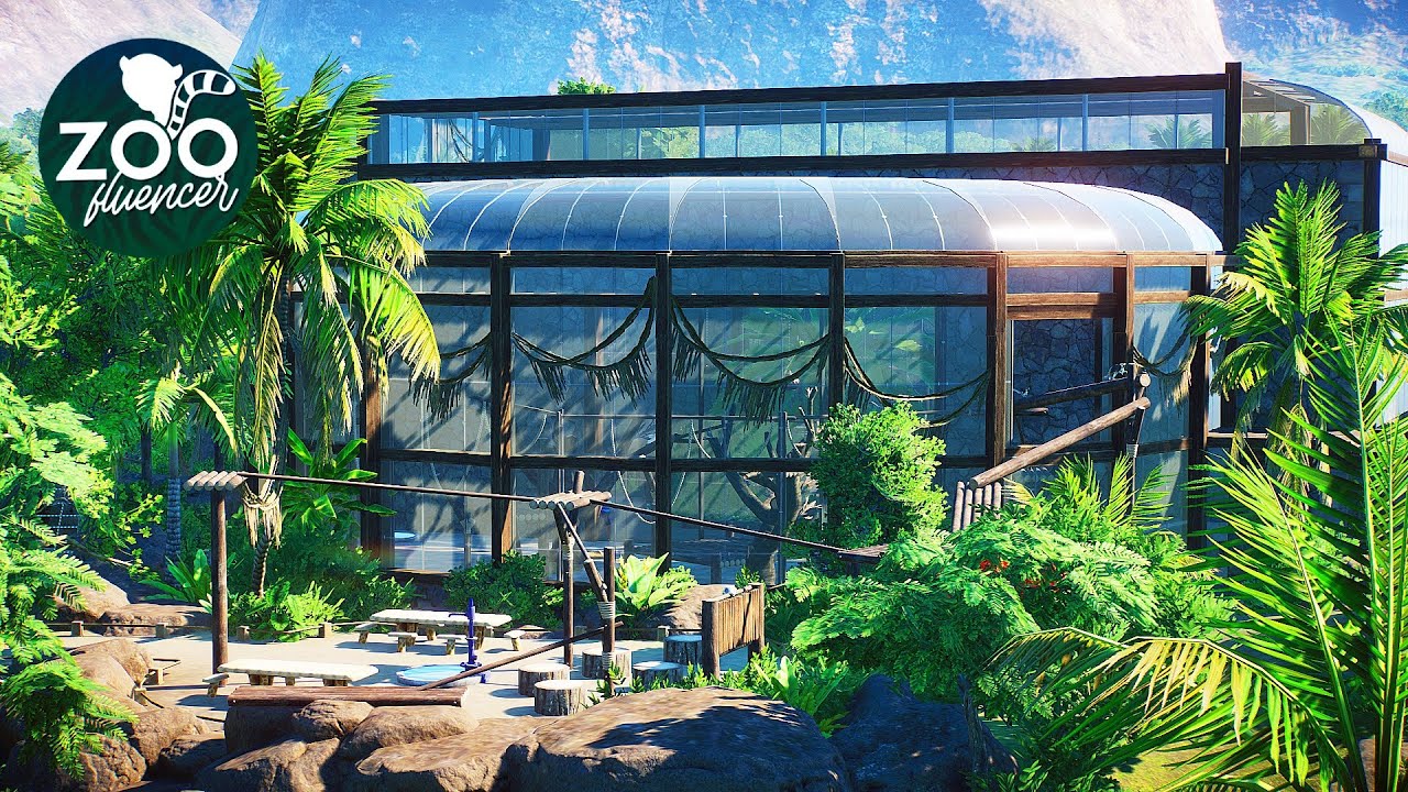 Planet Zoo Lemur Habitat, часть 2 | Monkey Island EP12 (Speed ​​Build)