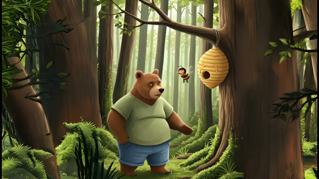 الدب والنحلة الصغيرة The Bear and the Little Bee