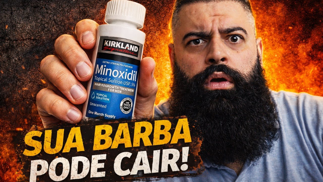 DESMAME DO MINOXIDIL: Se Errar Aqui, Sua BARBA CAI! Veja Como Fazer Certo