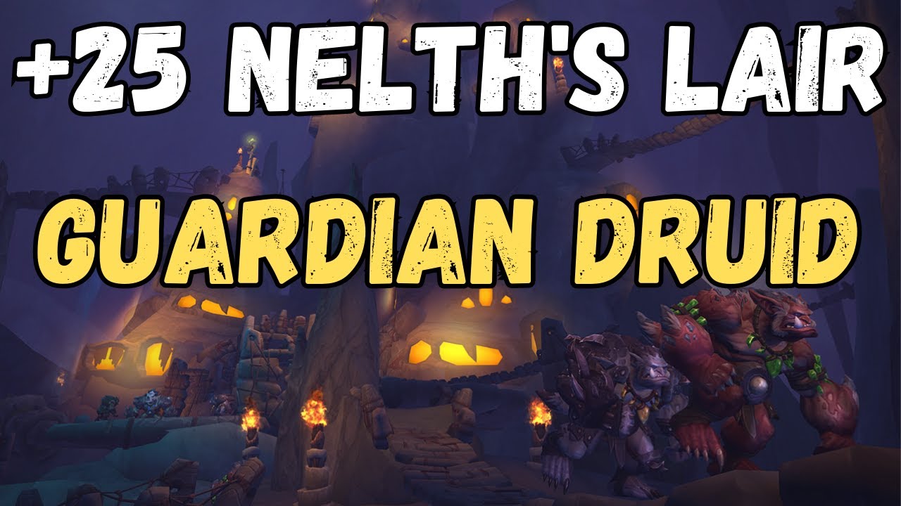 Guardian Druid M+ 25 Nelth's Lair | Tyran Sanguine Volcanic | Professional Skitter Killer