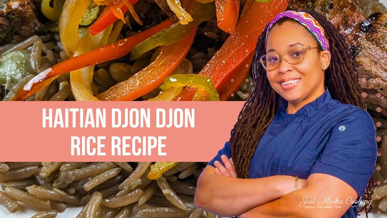 Quick & Easy Diri Djon Djon (Haitian Black Mushroom Rice) |  Haitian-Inspired Recipe