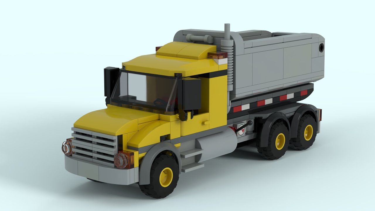 How to build a Lego Construction Dump Truck [Instructions]