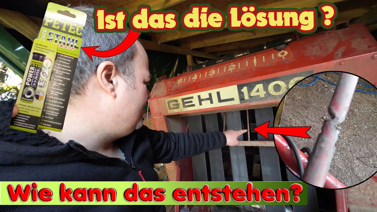 Riemen Abstandshalter kaputt - Kettenrad Lösung -PETEC Power Stahl -Gehl RB1400 Rundballenpresse