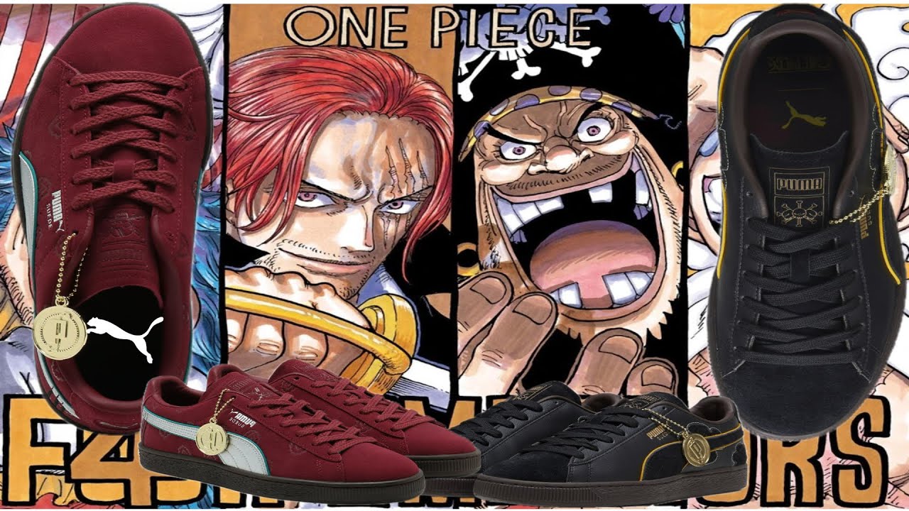 🔥⚔️ ☠️🥶YONKO BLACKBEARD SUEDES BETTER THAN SHANKS??? | PUMA X ONE PIECE COLLAB UNBOXING🥶☠️⚔️🔥