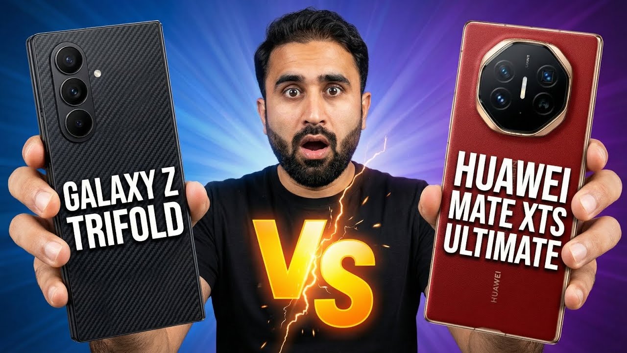 Samsung Galaxy Z TriFold vs Huawei Mate XTs – The Future of Foldables! 🔥 | Taha Solutions 