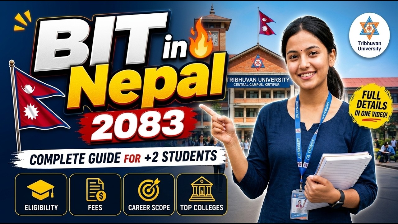 Bachelor of Information Technology (BIT) in Nepal 2083 🔥 Full Guide for +2 Students
