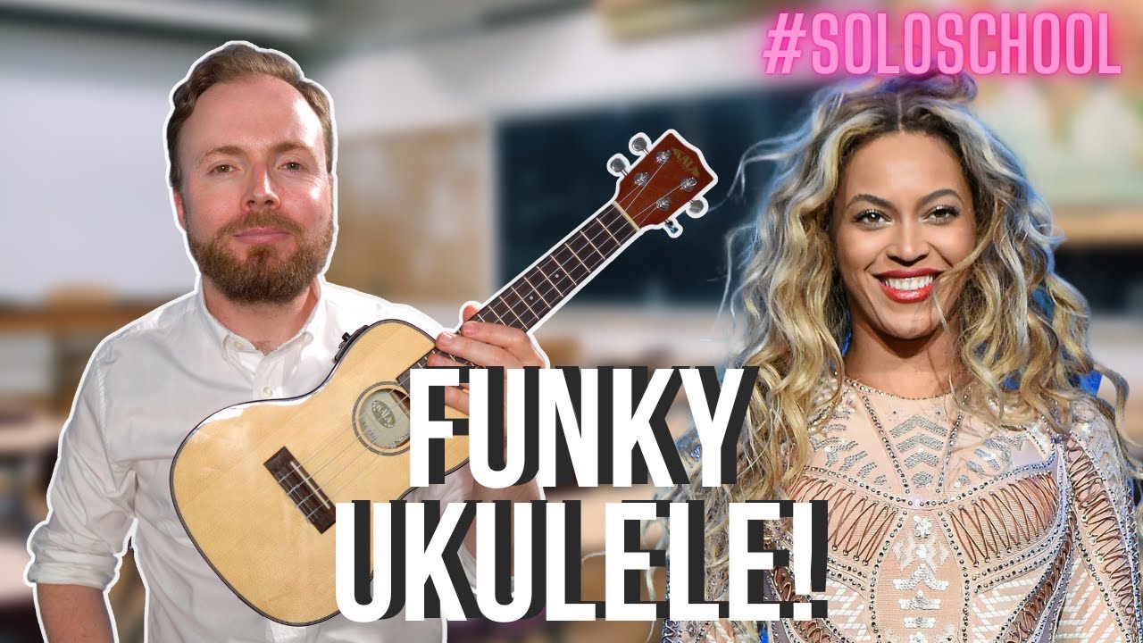 BEYONCE ON THE UKULELE? (Funky chords and solo in the style of Cuff It from Renaissance)