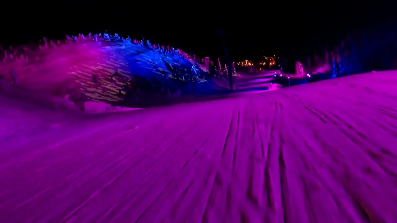Rattikelkalla Ruka alas. Stiga Sliding down Ruka with SnowRacer. #ruka #lapland #stiga #snowracer