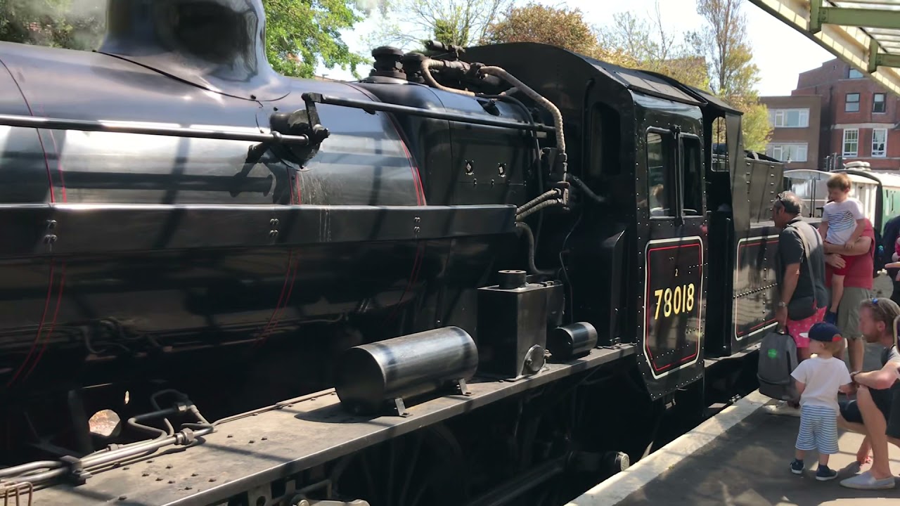 Admiring the 78018 Locomotive