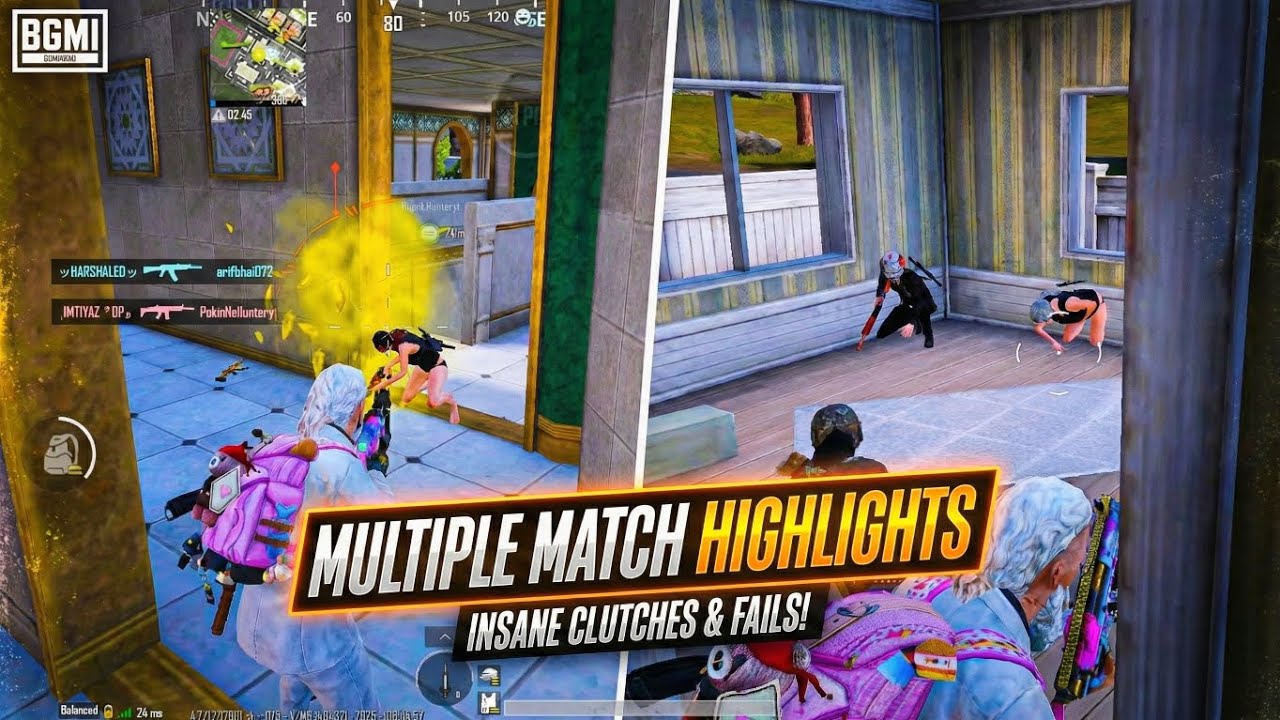 Insane Clutches & 1v4 Wipes! 🔥 BGMI Highlights (iQOO Z10x) #bgmi #battelgoudsmobileindia