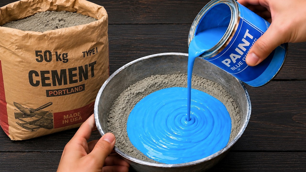 Mix CEMENT with PAINT and see the impossible result that shocked everyone! Inventor 247