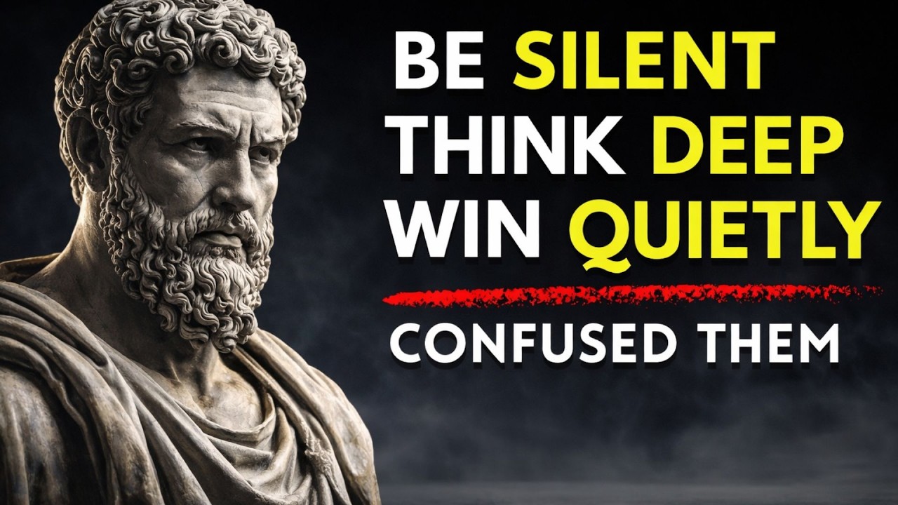 BE SILENT. THINK DEEP. WIN QUIETLY. – 8 Stoic Principles by Marcus Aurelius | STOICISM(part2)