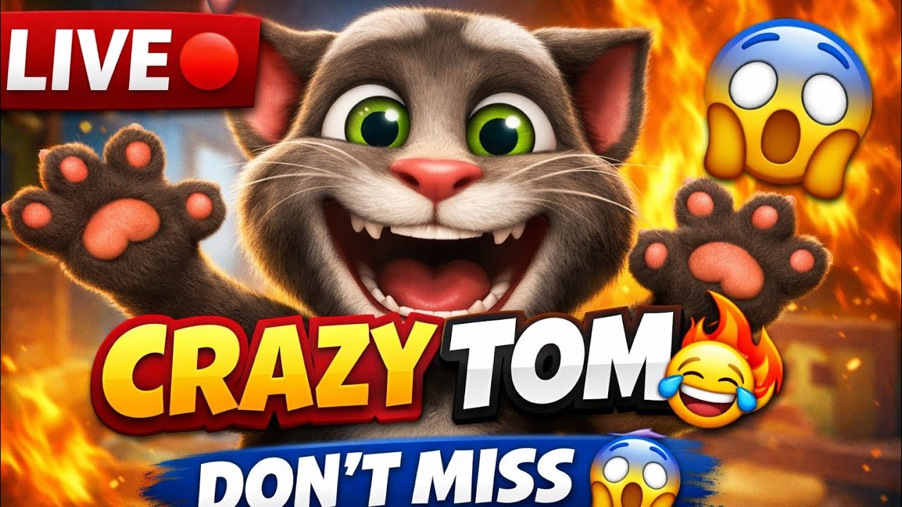 “Talking Tom LIVE 😱 | आज Tom करेगा कुछ पागलपन 😂🔥”