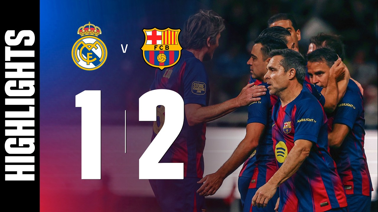 HIGHLIGHTS | REAL MADRID LEYENDAS 1 vs 2 BAR&Ccedil;A LEGENDS 🔵🔴