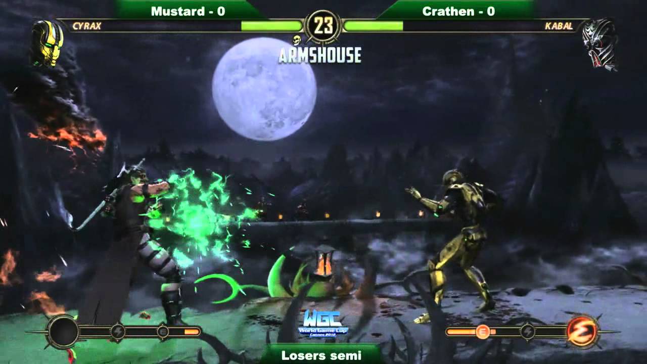 Mustard (Cyrax) vs Crathen (Kabal) - MK9 Losers semi WGC 2012
