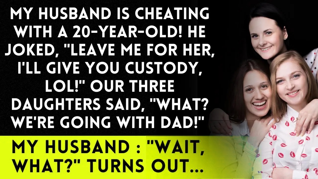 Husband Admits Cheating, Offers Custody to Divorce for Younger Woman; Daughters Choose Dad