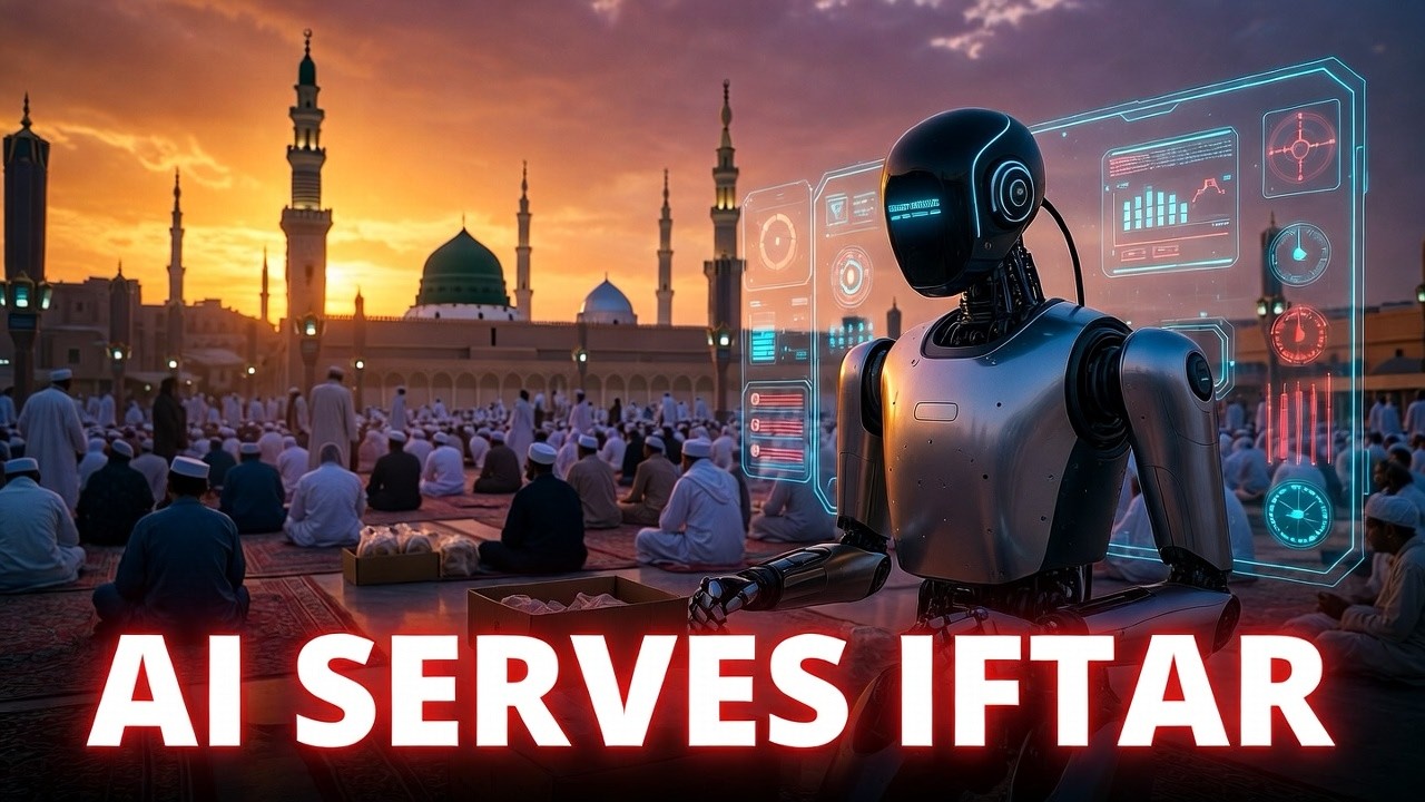 A Robot Serving Iftar Inside Masjid Nabawi 🕌 | Emotional Ramadan Story.