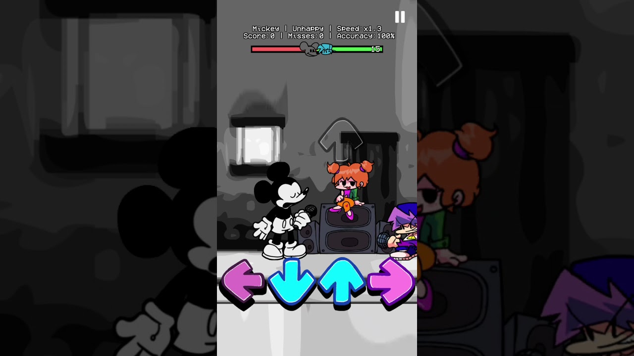 unhappy fnf mickie mouse song in mobigameplay