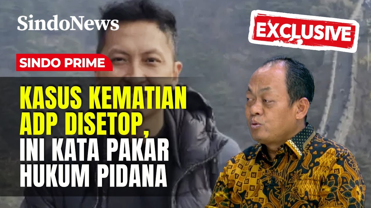 Suparji Ahmad: Bisa Bentuk Tim Independen Ungkap Fakta Kematian ADP | Sindo Prime| 08/01