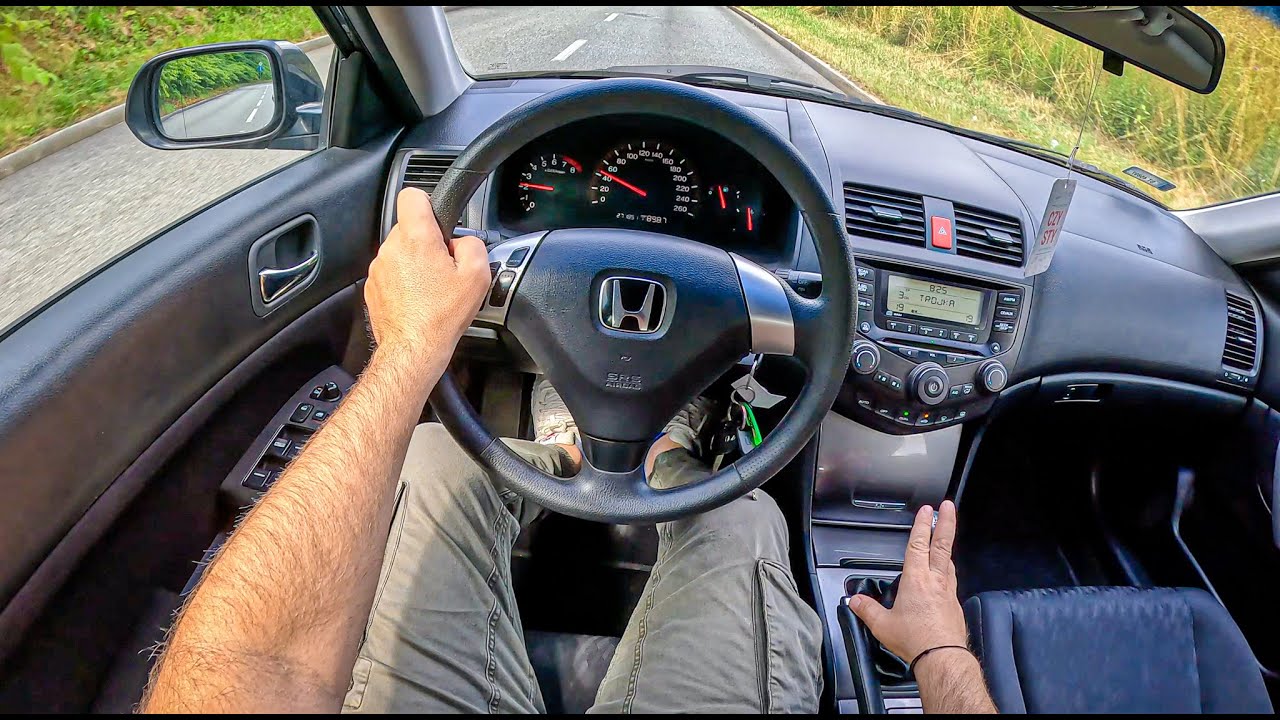2003 Honda Accord [2.0 I-VTEC 155HP] |0-100| POV Test Drive #1779 Joe Black