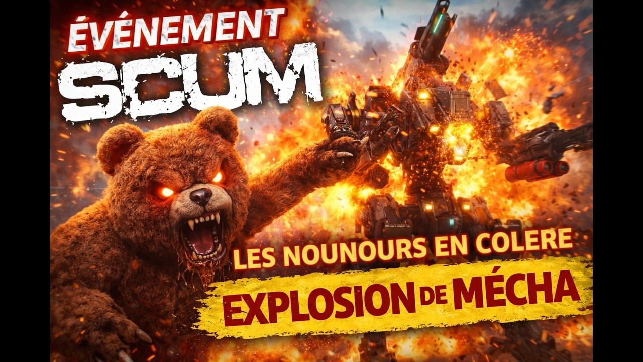 SCUM 1.2 | On est allé casser du Mécha chez les Nounours en Colère !