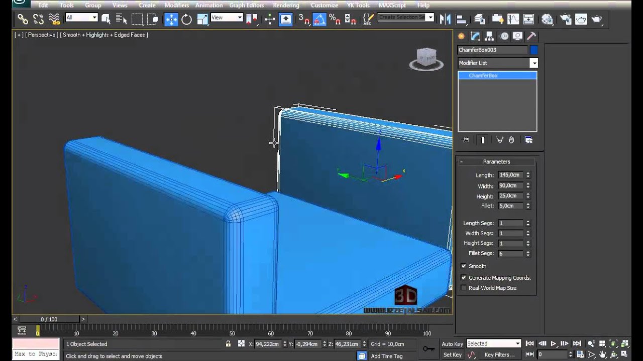 3ds Max İle Basit Koltuk Modelleme