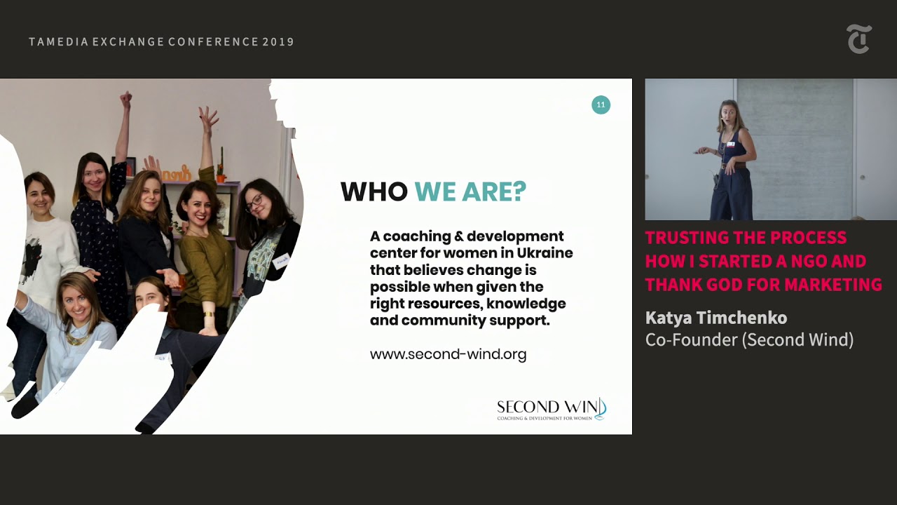 How I started an NGO & thank God to marketing - Katya Tymchenko (Second Wind)