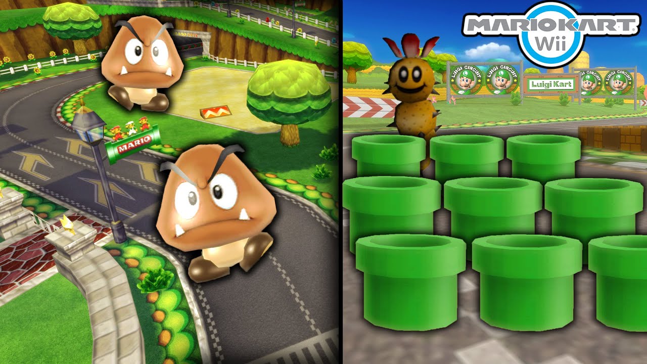 Эти трассы Mario Kart Wii испортились...