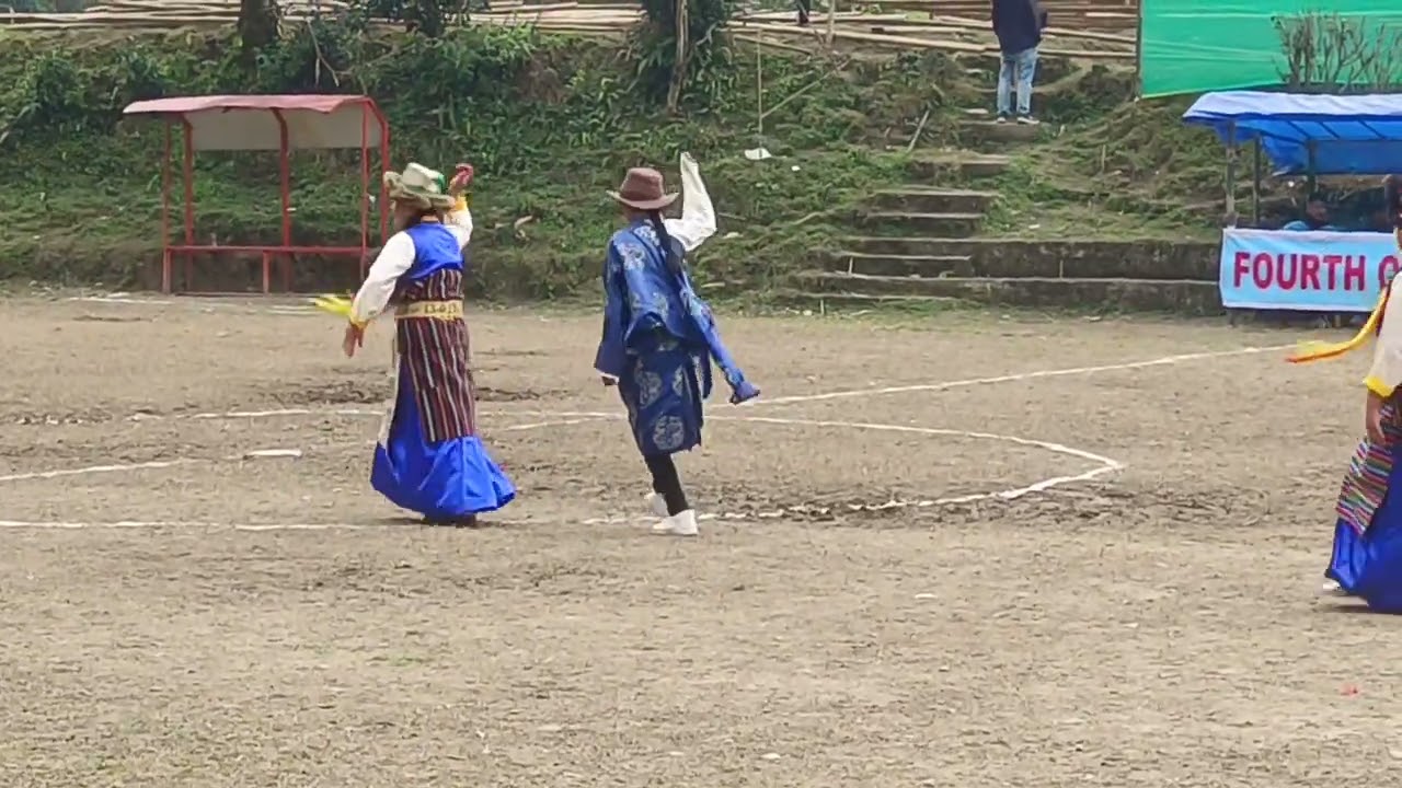 Perbing Sherpa dance , at Kewzing South Sikkim, March 6, 2025