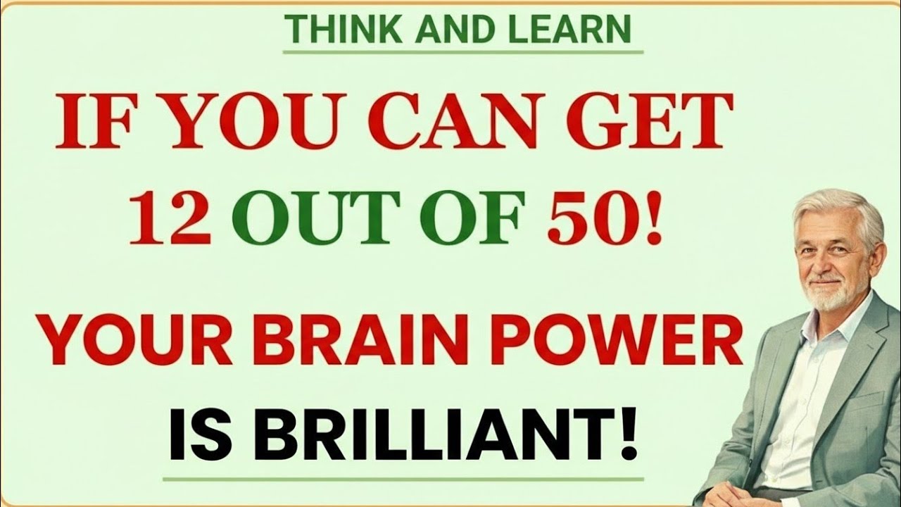 IF YOU CAN GET 12 OUT OF 30 YOUR MEMORY IS BRILLIANT 😎🧠 | THINK AND LEARN