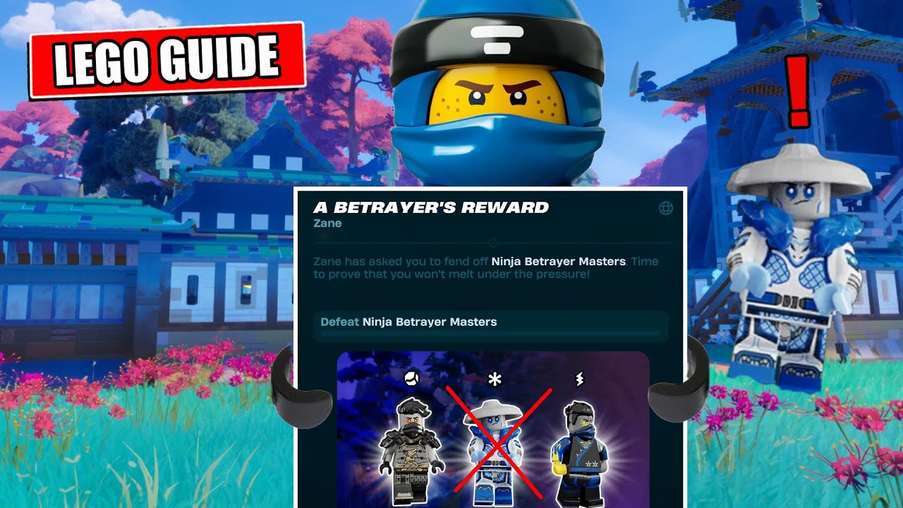 Fortnite Lego | Как найти и победить мастеров-ниндзя-предателей