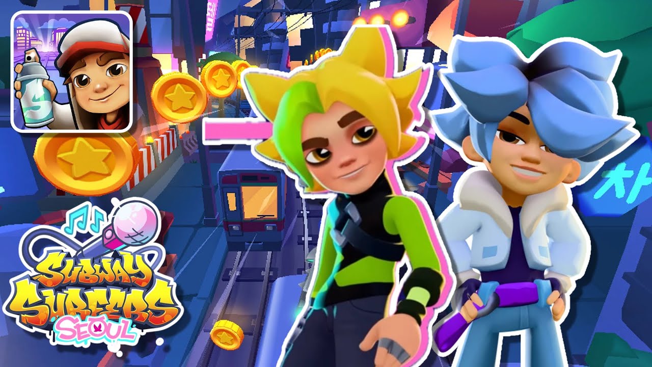 Subway Surfers Seoul 2025 NEW UPDATE K-pop vibes with Lucky Haeng-Un Outfit and Saru Kyaputen Outfit