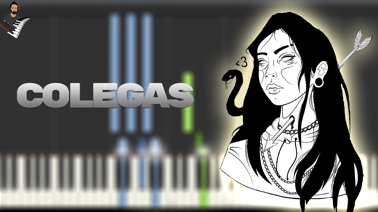 Babi - Colegas | Instrumental Piano Tutorial / Partitura / Karaoke / MIDI