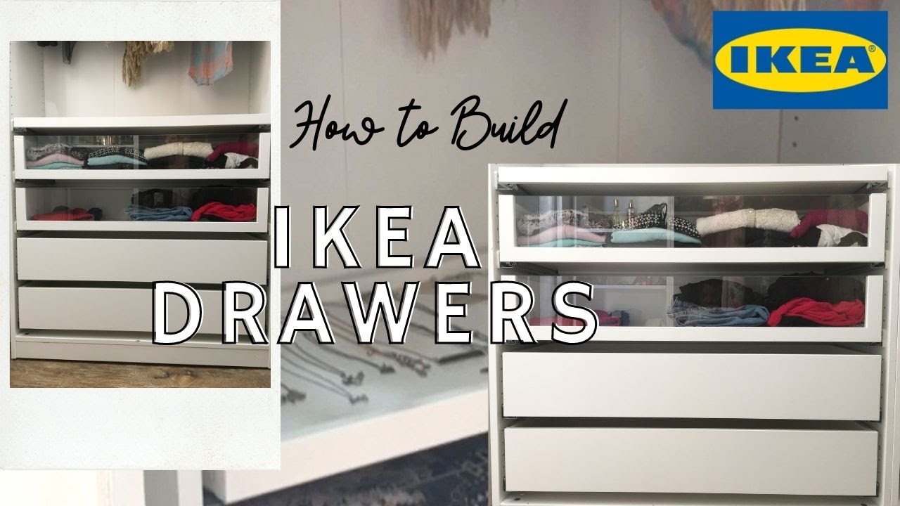 How to Build IKEA Drawers | Komplement Glass front drawer |