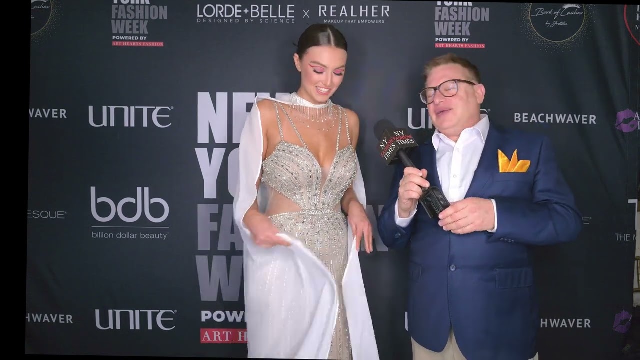 Tall Model Rachel Pizzolato wearing Sergio Tirada at NYFW talks to us backstage